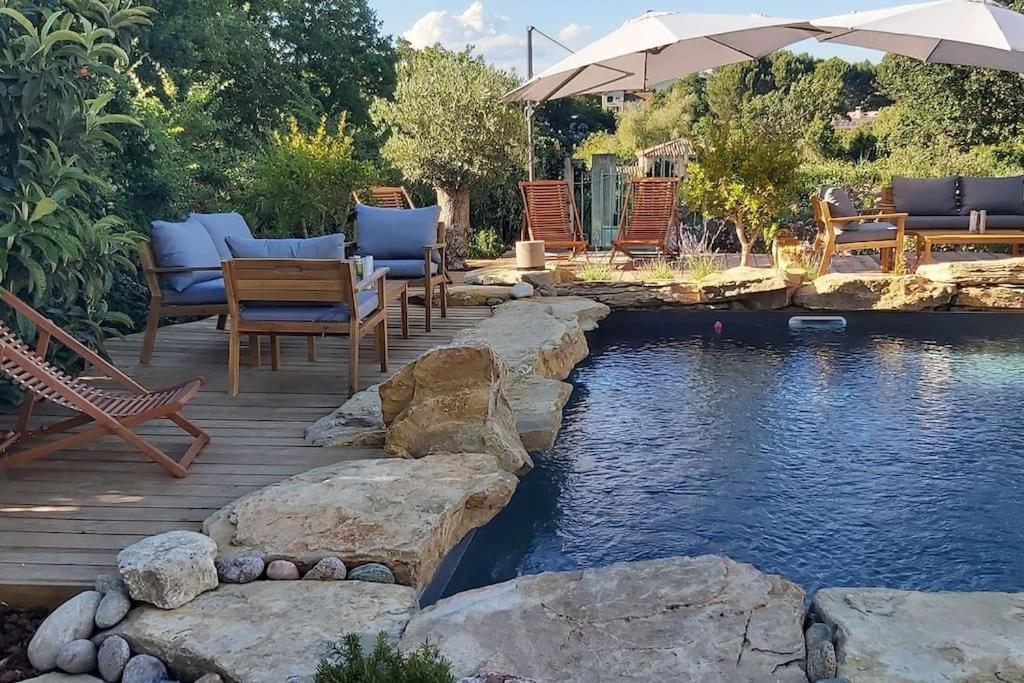 Une Oasis Au Pays De Cezanne Aix-en-Provence Ngoại thất bức ảnh